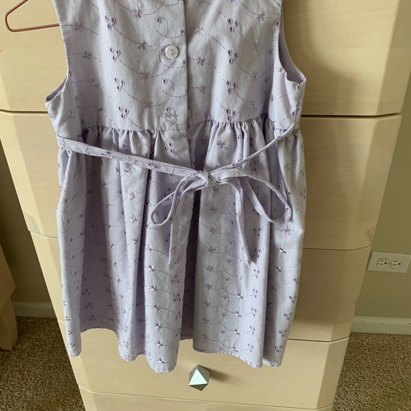 Jona Michelle. Purple Eyelet Lace Dress:  Size 2T - Picture 3 of 5